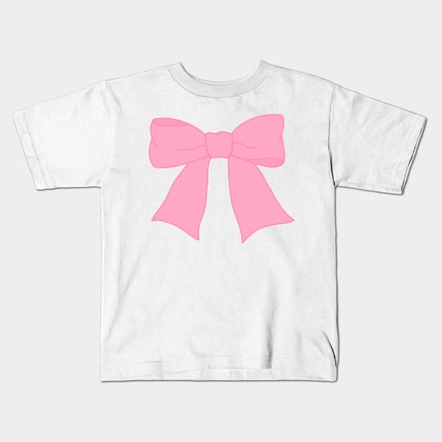 pink bow Kids T-Shirt by gdm123